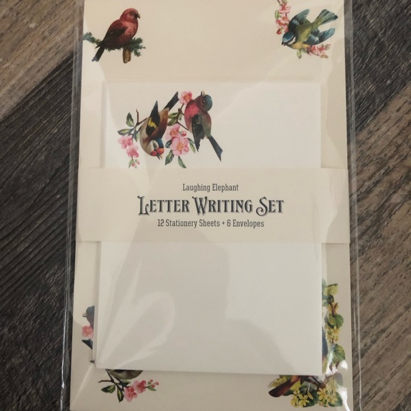 Laughing Elephant stationary birds. Decor Sheets and envelopes. - Picture 3 of 5